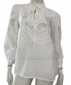 Alternative view of ZETA OTTO Embroidered Blouse