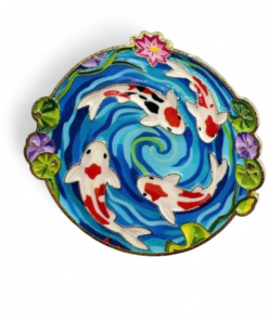 Koi Pond Enamel Pin