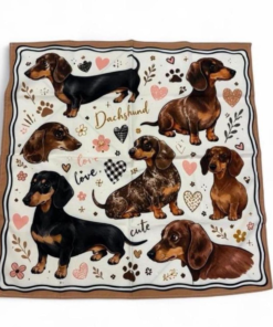 Romantic Dachshund Scarf