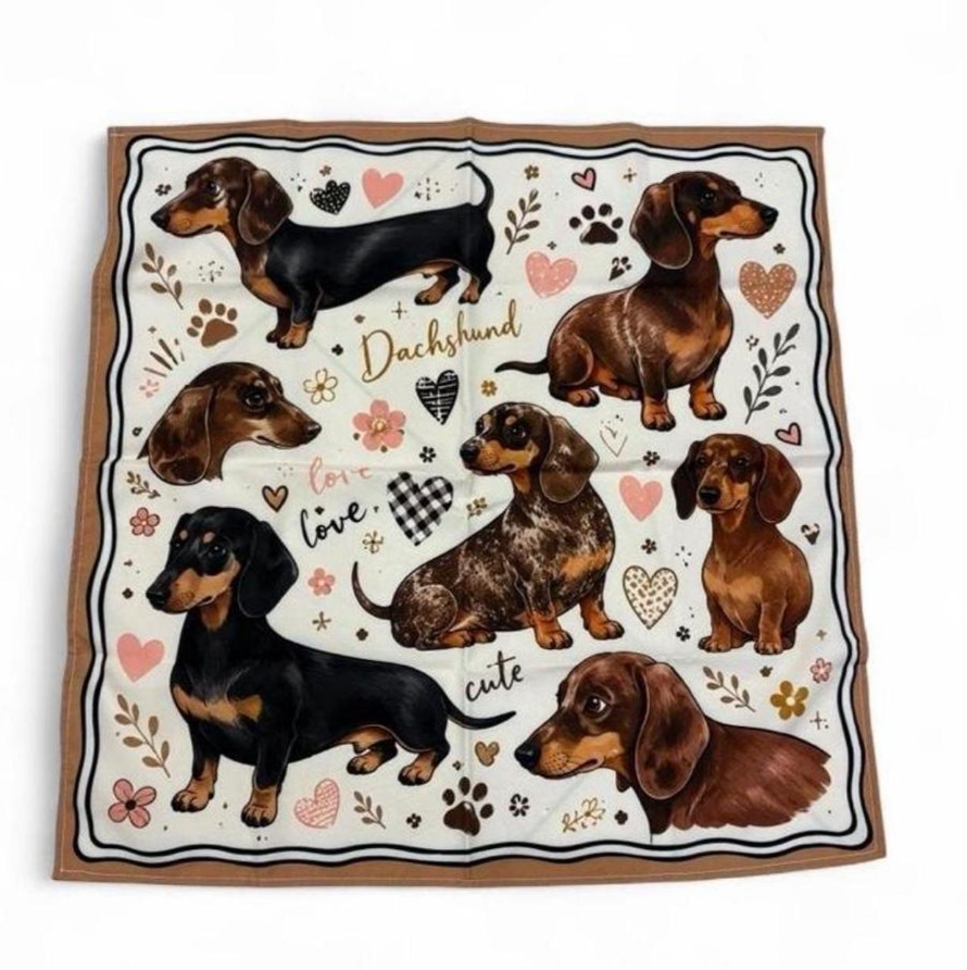 Romantic Dachshund Scarf
