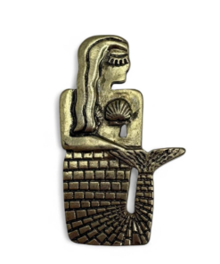 Gold Mermaid Brooch