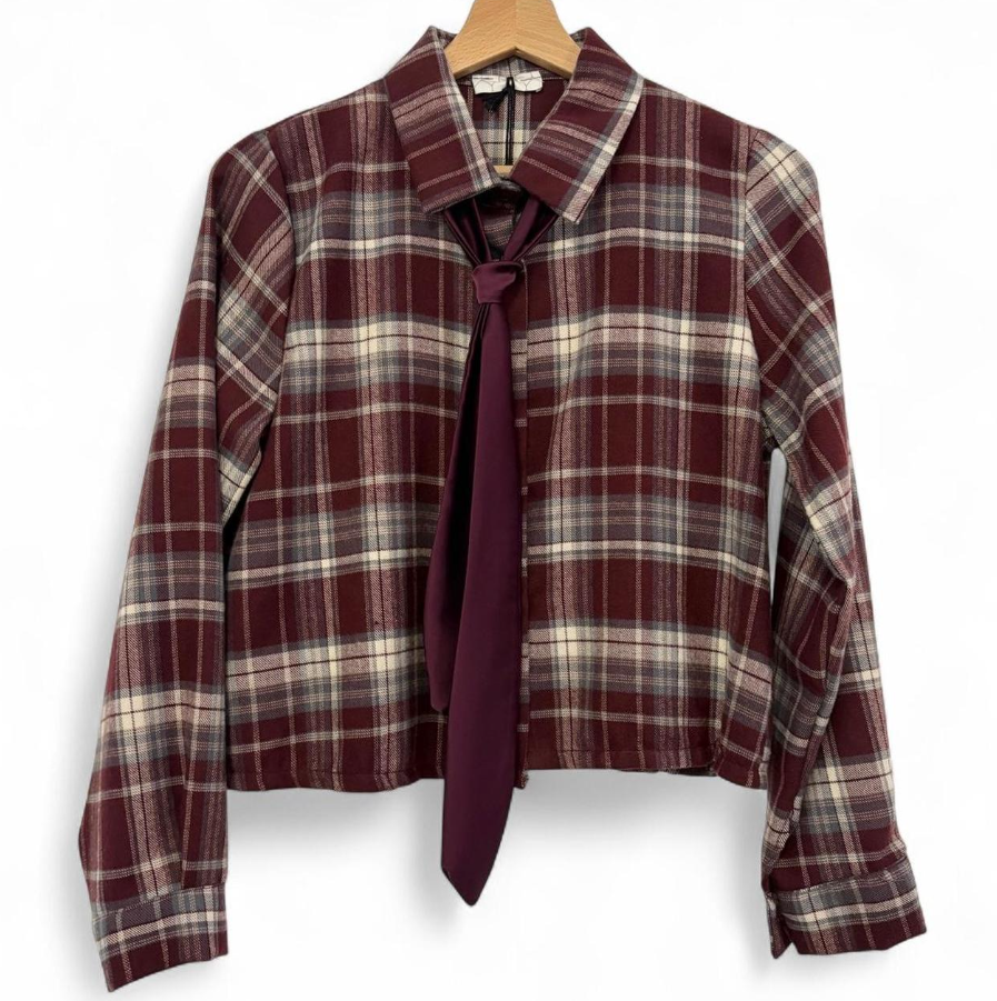 Tartan Shirt with Tie